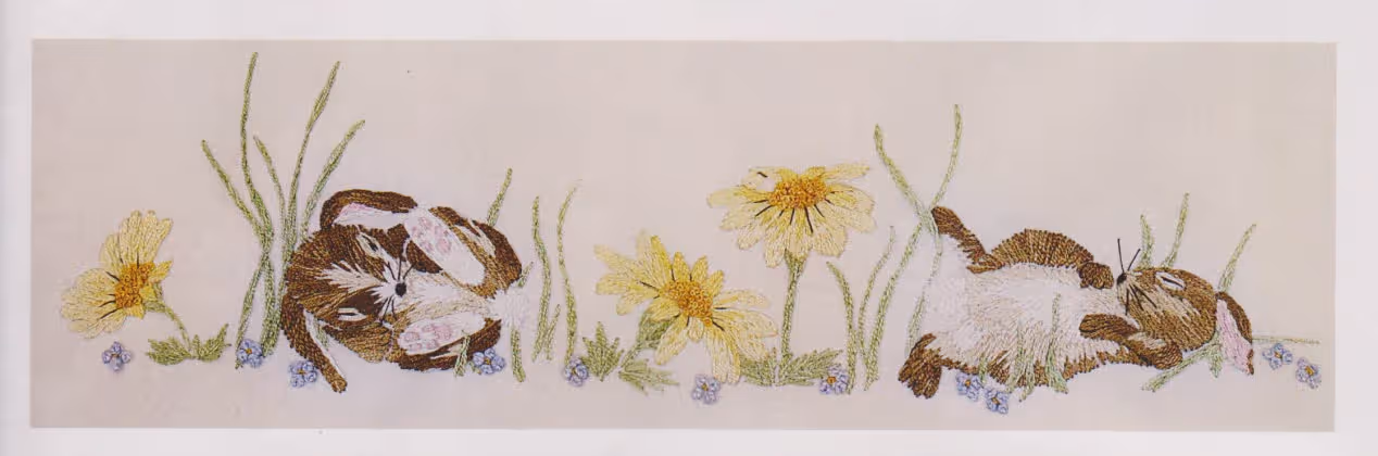 Afternoon Kip Bunnies Baby Bassinet Sheet